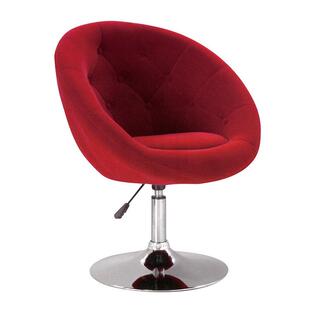 热销休闲凳子时尚吧台凳客厅椅布艺靠背软包坐垫红色带凹形凳 椅