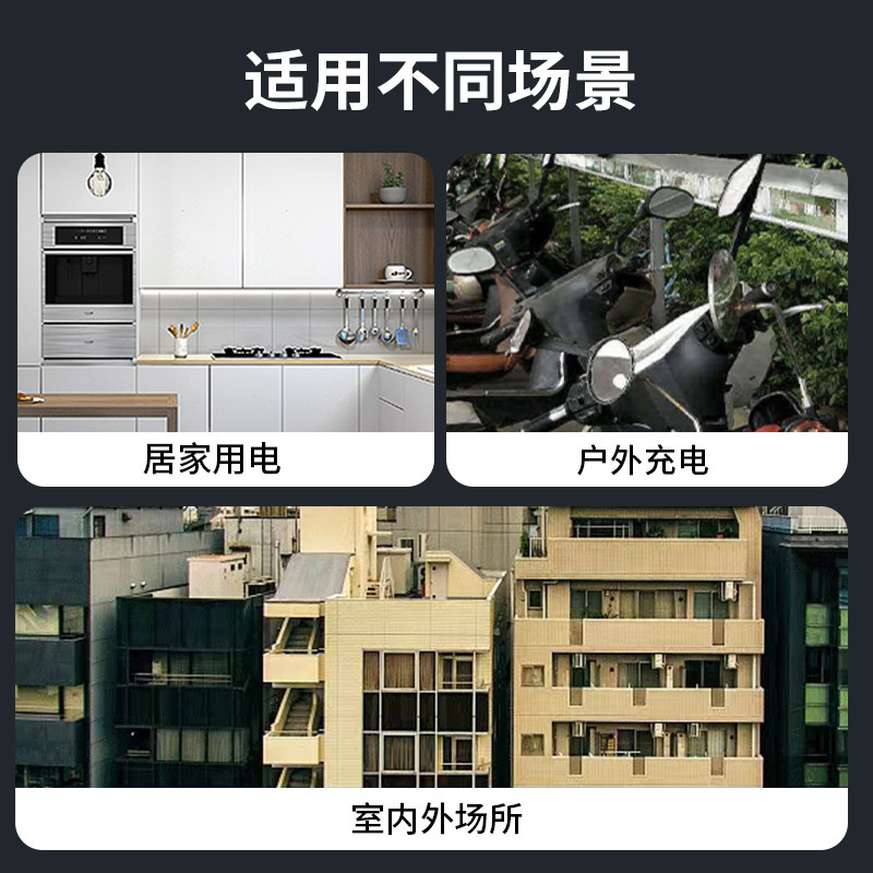 IP66明装户外双位防水盒电源插座86型明装防雨室外五孔双排防溅盒