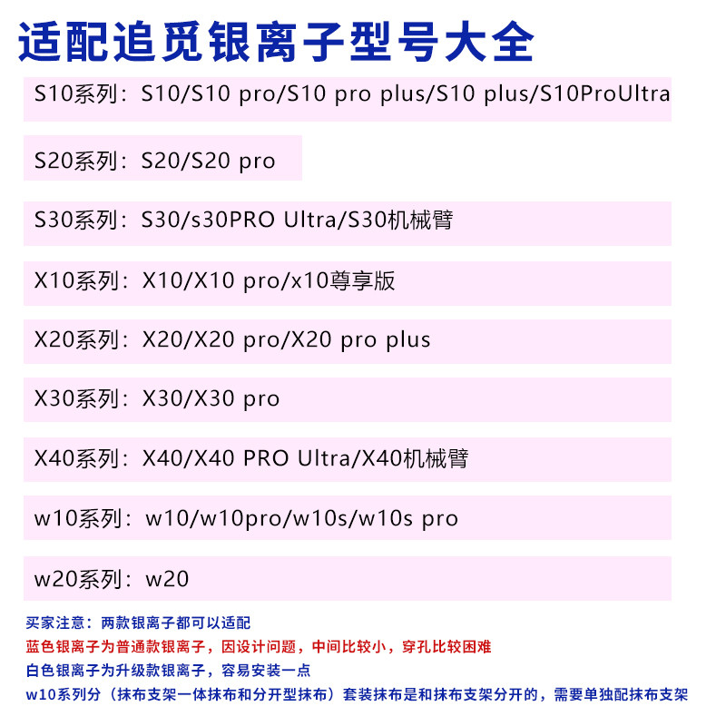 适配追觅银离子除菌模块扫地机配件S10/S20/S30/X30pro水箱银离子