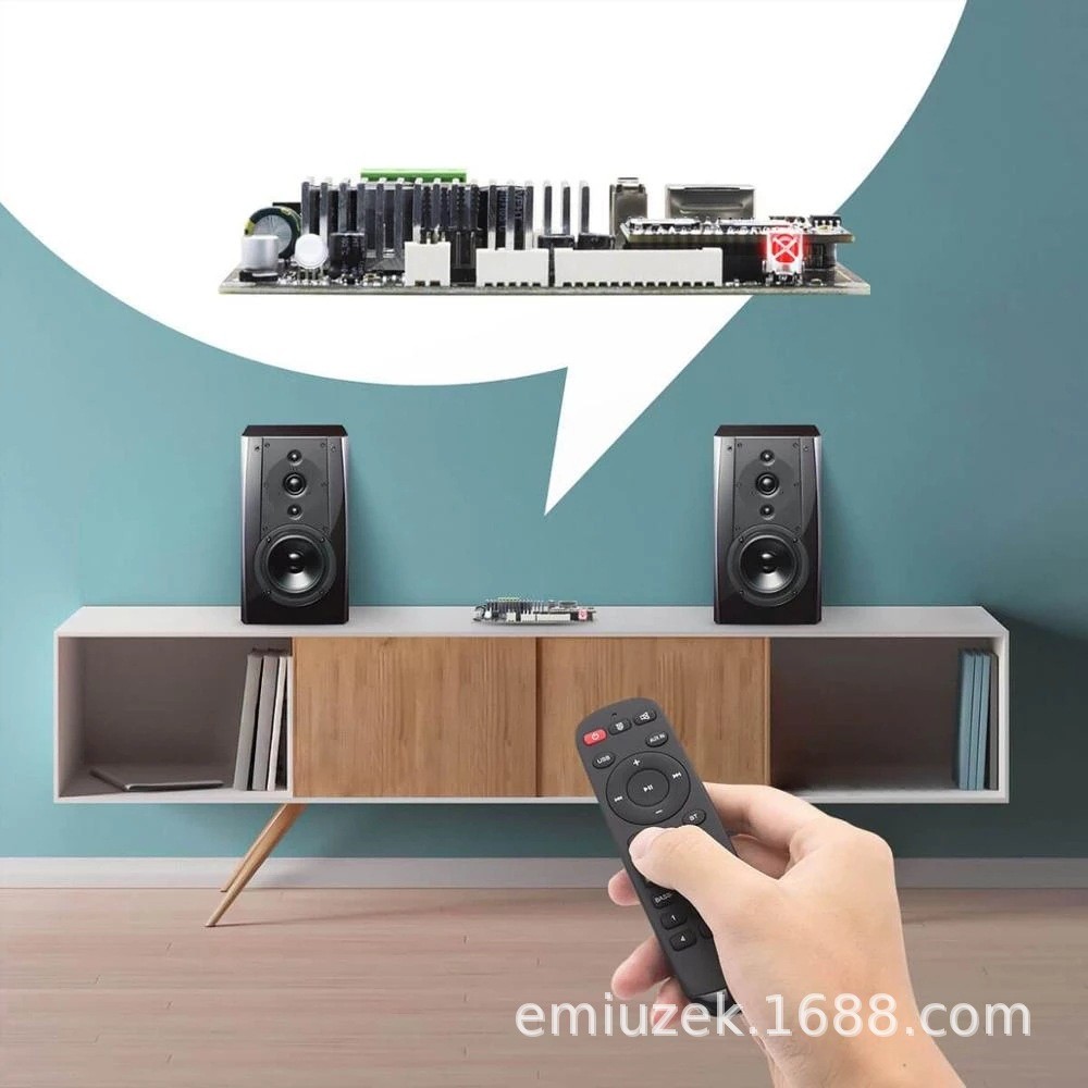 up2streamampv4功放板音频无线50w*2功放dac解码音频接收器