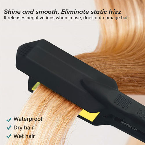 热销负离子家用直发卷发沙龙防水恒温理发师的便携式两用直发器干