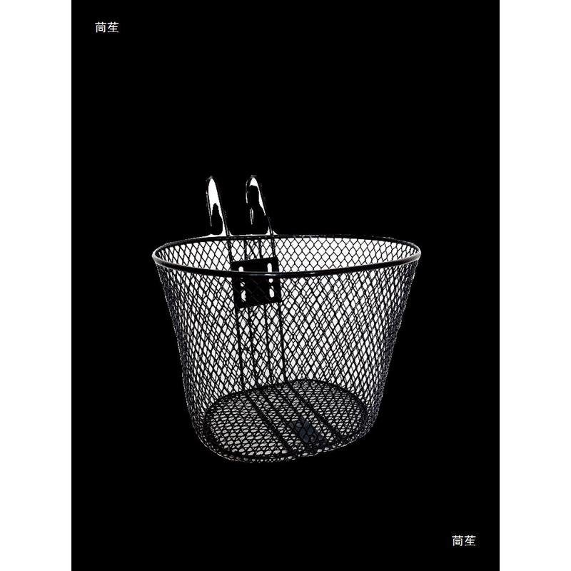 热销电动折叠车筐锂电车菜篮滑板车前挂筐代驾车金属篮单车免安装