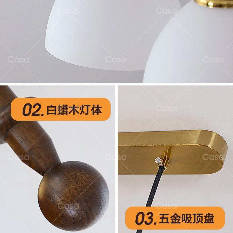 设计师中古全铜餐厅吊灯侘寂风南洋风黑色复古法式吧台一字长条灯