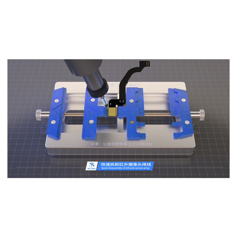 热销米景k23维修平台多功能双轴承手机主板bga芯片卡具维修夹具