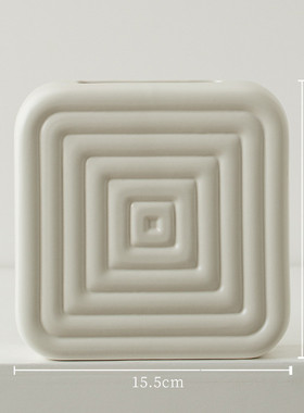 简约现代陶瓷花瓶家居白色花瓶陶瓷中式工艺品家居摆件纸盒花插