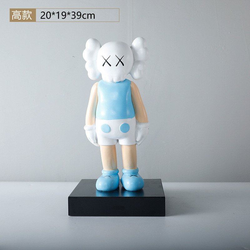 现代简约树脂卡通人物创意摆件客厅样板间家居装饰书房酒柜摆设
