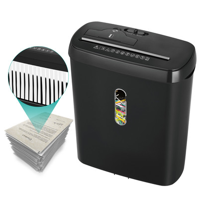 热销凌亚sd108p碎纸机办公12l大容量电动小型跨境2级家用条状8张