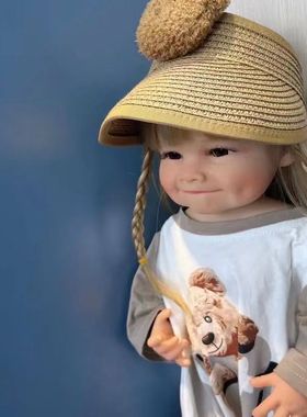 热销厂家现货23inch重生超纯手工棕色可爱女孩搪胶娃娃仿真重生娃