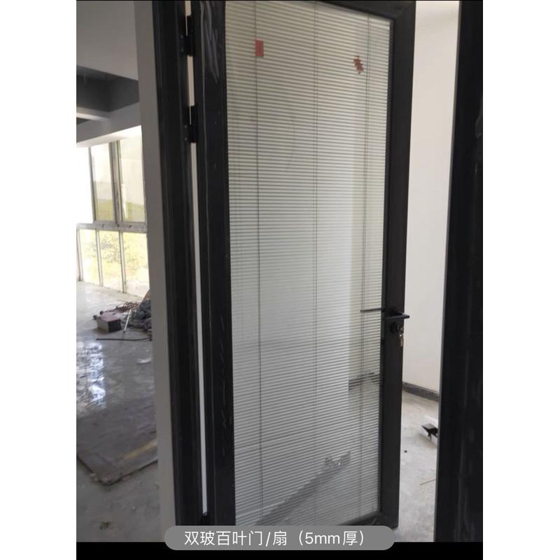 办公室玻璃隔断墙铝合金隔音内带百叶钢化玻璃双层隔间屏风高隔断