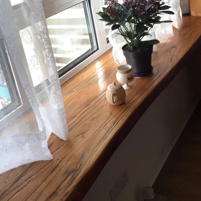 窗台飘窗板实木板材北方榆木装饰板老榆木台板长方形榆木桌面板