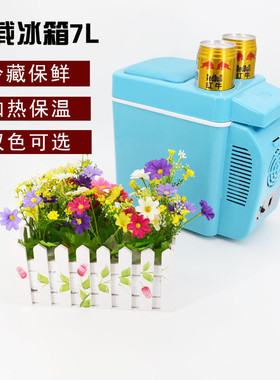 车载冰箱12V小型宿舍储存冷藏保温7L迷你车家用冷暖箱直销