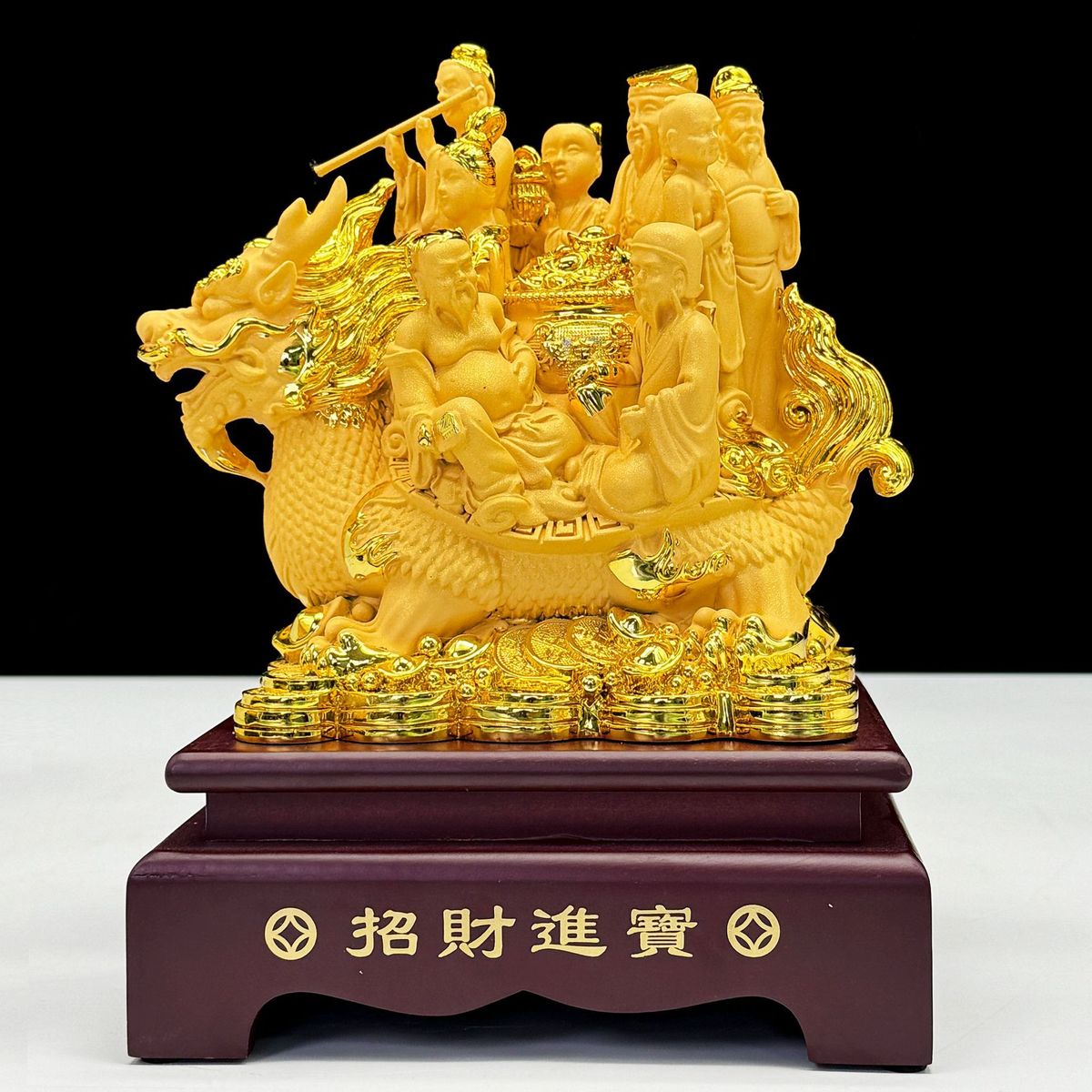 沙金八仙壽龜擺件烏龜龍龜過(guò)海長(zhǎng)壽龜吉祥物裝飾品迪萬(wàn)思