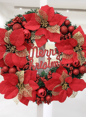 sy圣诞装饰品店铺装饰家用挂饰氛围布置花环门亚克力球创意橱窗挂