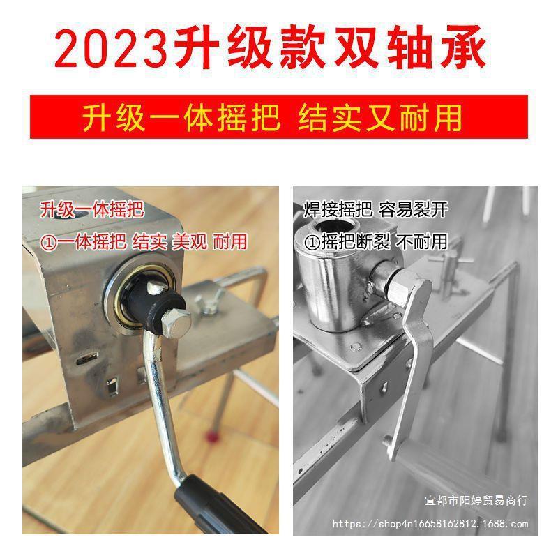 双轴饸饹机家用手动饸饹面机器荞面河洛面不锈钢面条机小型压面机