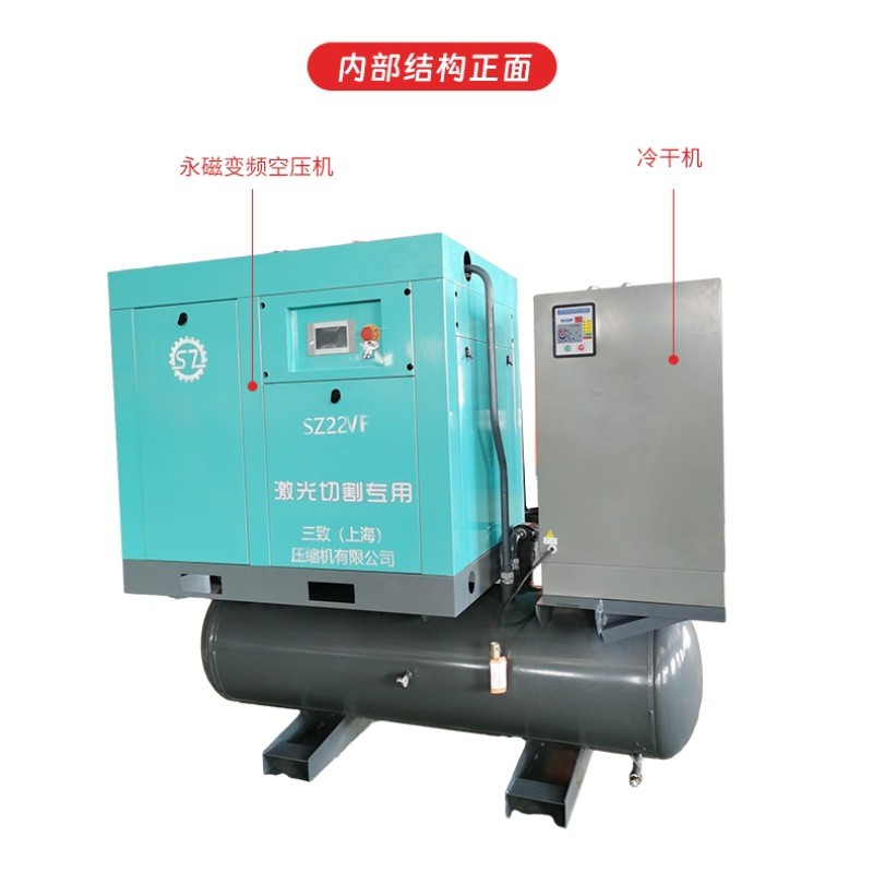 激光切割专用螺杆空压机11kw-75千瓦永磁气泵空气压缩机变频厂家