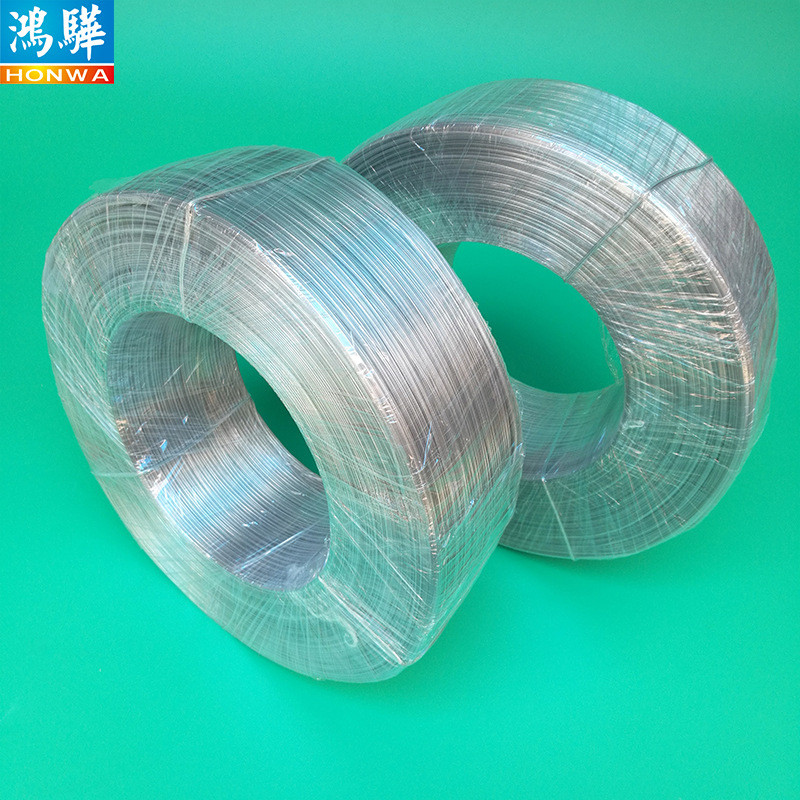 热销整卷1000米装pe透明包胶扎带圆形内径0.45*1.0mm透明胶包铁线