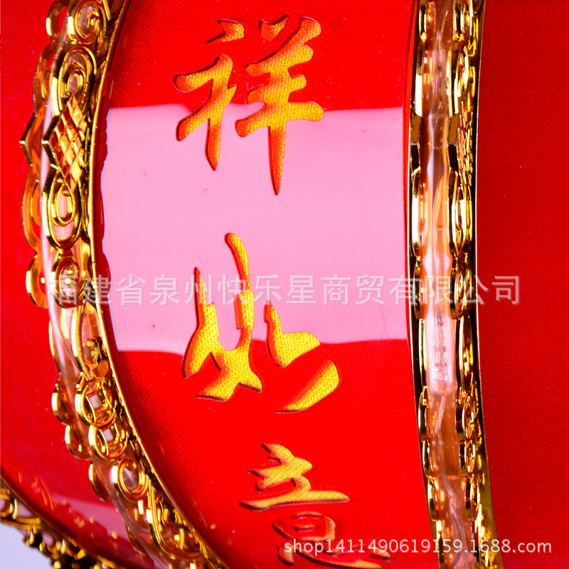 高档led360旋转水晶红灯笼吊灯户外过年结婚喜庆大门灯具