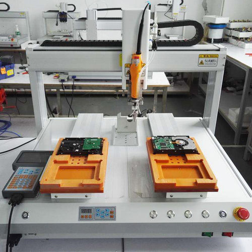 热销厂家供应自动双平台单头螺丝机汽车配件自动锁螺丝机可制作