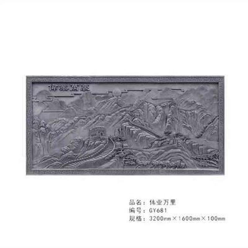 大幅砖雕影壁照壁图仿古壁画墙画百福浮雕古建材料中式别墅庭院
