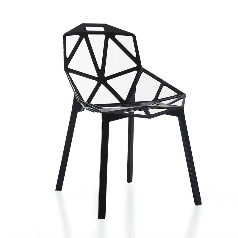 星威户外时尚个性创意异形椅子铁异户外休闲椅吧椅全金属椅