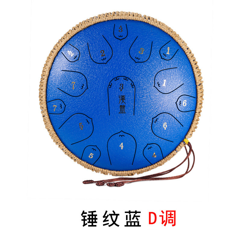 汉盘13寸15音空灵鼓琴色空鼓调舌鼓梵音鼓手碟初学打击乐器d调g钢
