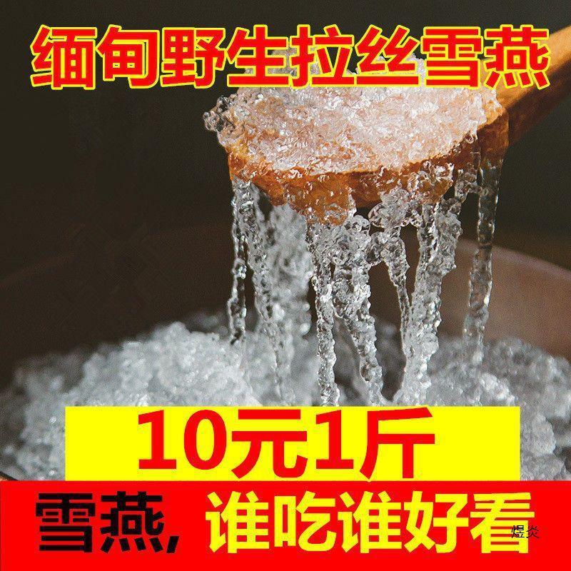 新日期2024新货缅甸雪燕拉丝级野生500克拉丝雪燕可搭配桃胶皂角
