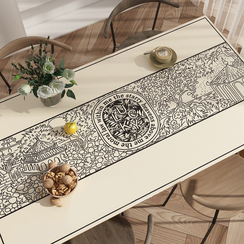 加工定制方形皮革桌垫轻奢风餐桌隔热皮革垫家居美化装饰桌垫,居家布艺,餐垫,淘宝优惠券,粉丝福利购,淘宝优惠卷