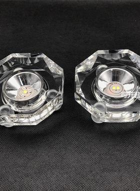 LEDK9内雕水晶灯座七彩白光发光底座佛像琉璃灯座