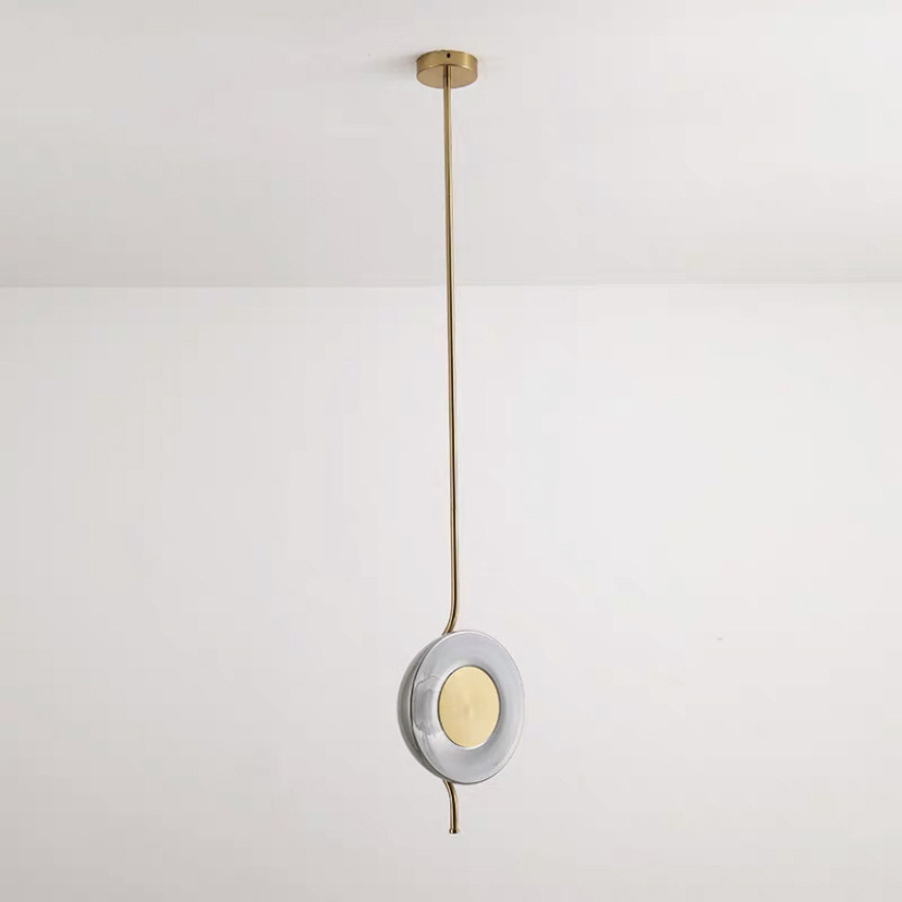 后现代玻璃小吊灯创意设计师卧室灯具轻奢酒店简约床头装饰样板间