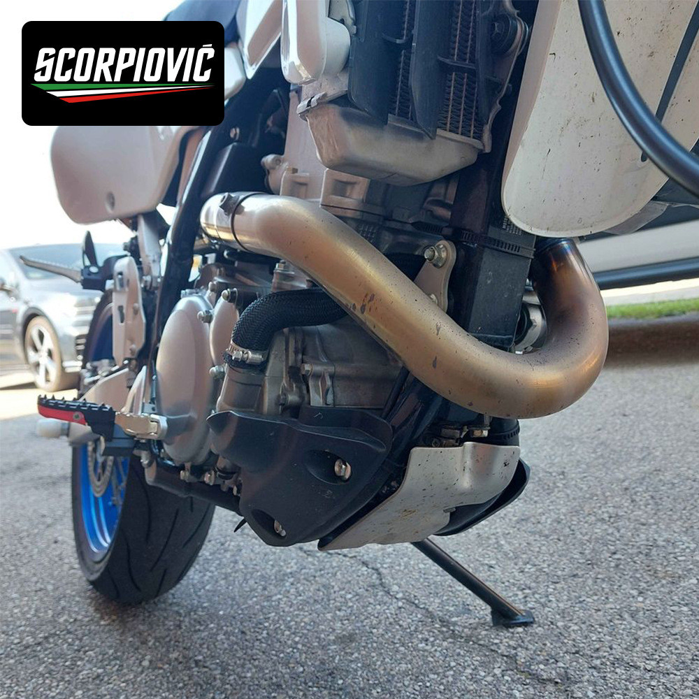 热销drz400前段无损段消声器组合套装不锈钢改装专用中尾安装直上