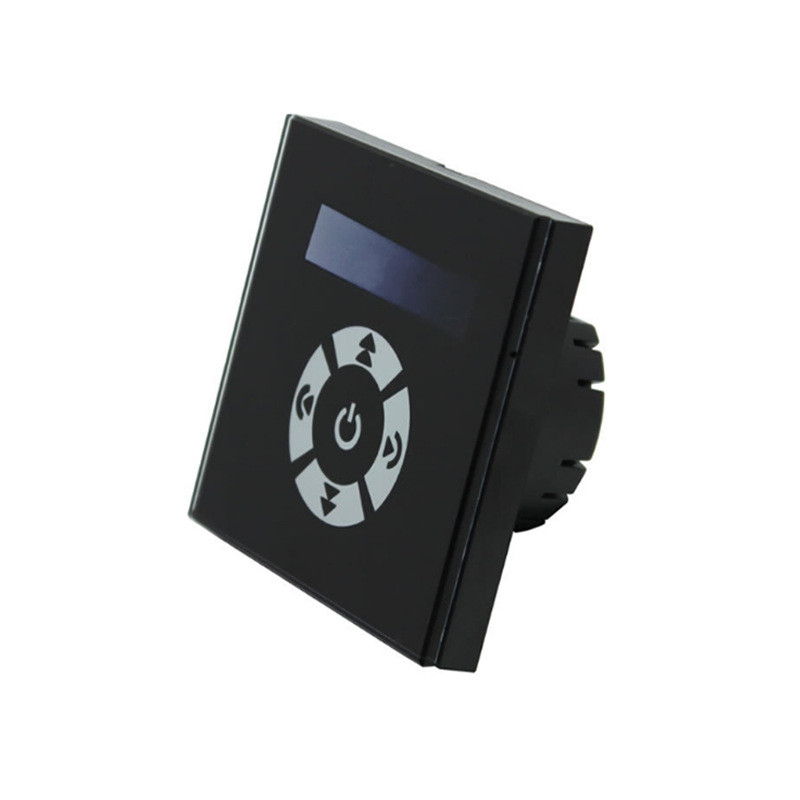 钢化玻璃面板旋钮式无级变光86型0-10V1-10V信号LED调光器