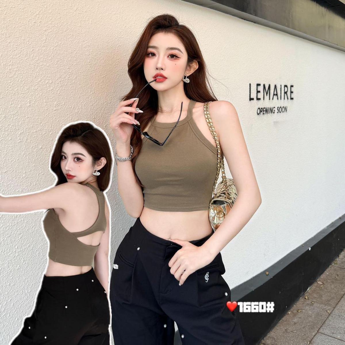 推荐纯色吊带小背心女外穿夏季带胸垫美背内衣内搭无袖挂脖式运动