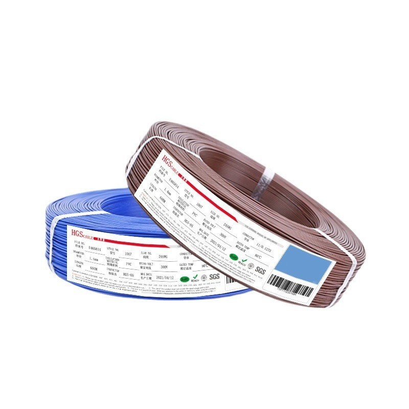 导体盛批发1007电子线24awg宏观11/0.12ts镀锡铜线led灯带连接线