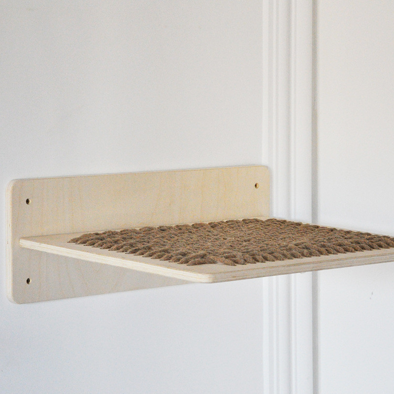 热销猫窝夏季猫爬架麻绳墙上不占地可换黄猫窝透气编织猫窝瞭望台