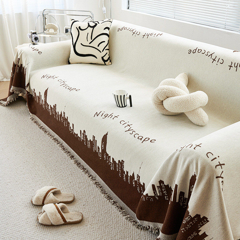 风休闲现代沙发盖布四季通用万能全包沙发套罩沙发巾防滑有贵妃位