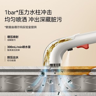 德尔玛布艺沙发清洗机窗帘喷抽吸清洁机免拆洗床垫地毯神器BY100