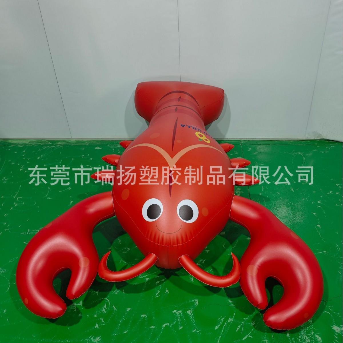 热销充气大型小龙虾充气模型商场中庭美陈气模悬挂