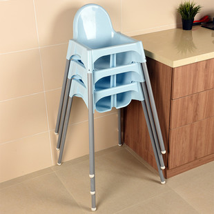 磊宜家居婴儿宝宝商用儿童餐椅酒店餐厅可叠加餐桌椅家用饭店饭椅