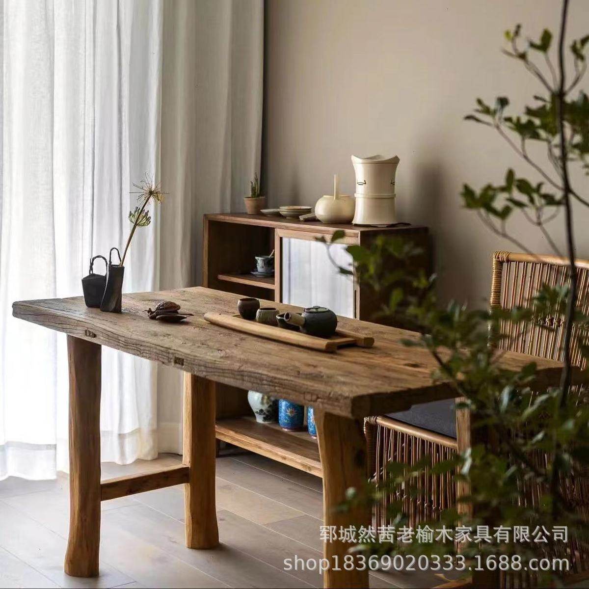 老榆木茶桌阳台围炉煮茶桌长方形便捷可折叠喝茶烧烤桌椅火锅桌,住宅家具,家用茶台/茶桌,淘宝优惠券,粉丝福利购,淘宝优惠卷