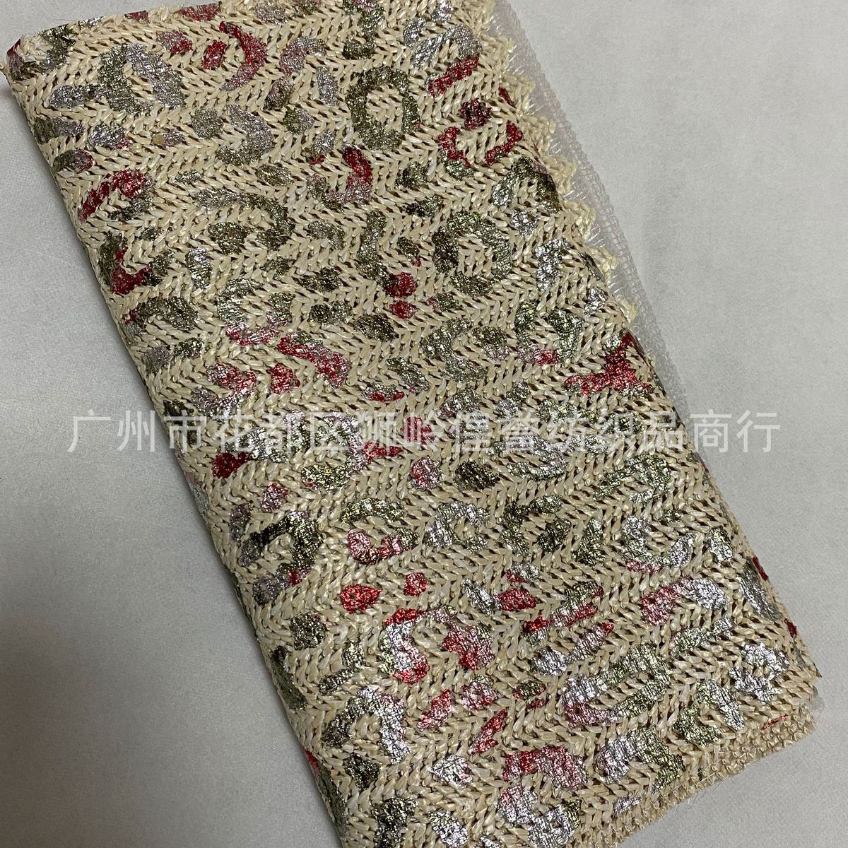 pp编织幅宽金银彩膜上烫金条纹pp草烫金