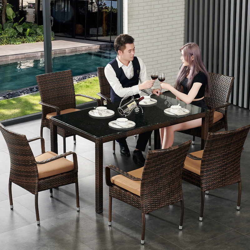 户外桌椅组合休闲庭院露天阳台花园编藤桌椅三五件套室外藤椅家具,住宅家具,餐椅,淘宝优惠券,粉丝福利购,淘宝优惠卷