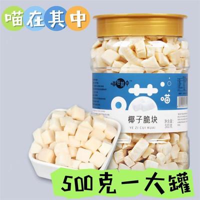 海南特产椰子角喵在其中椰子脆片脆块500g香烤椰子角海南特产水果