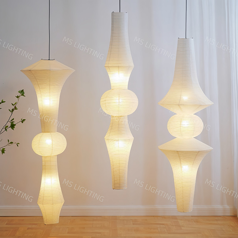 野口勇中古灯日式诧寂风服装店橱窗灯装饰灯LOFT别墅宣纸灯吊灯