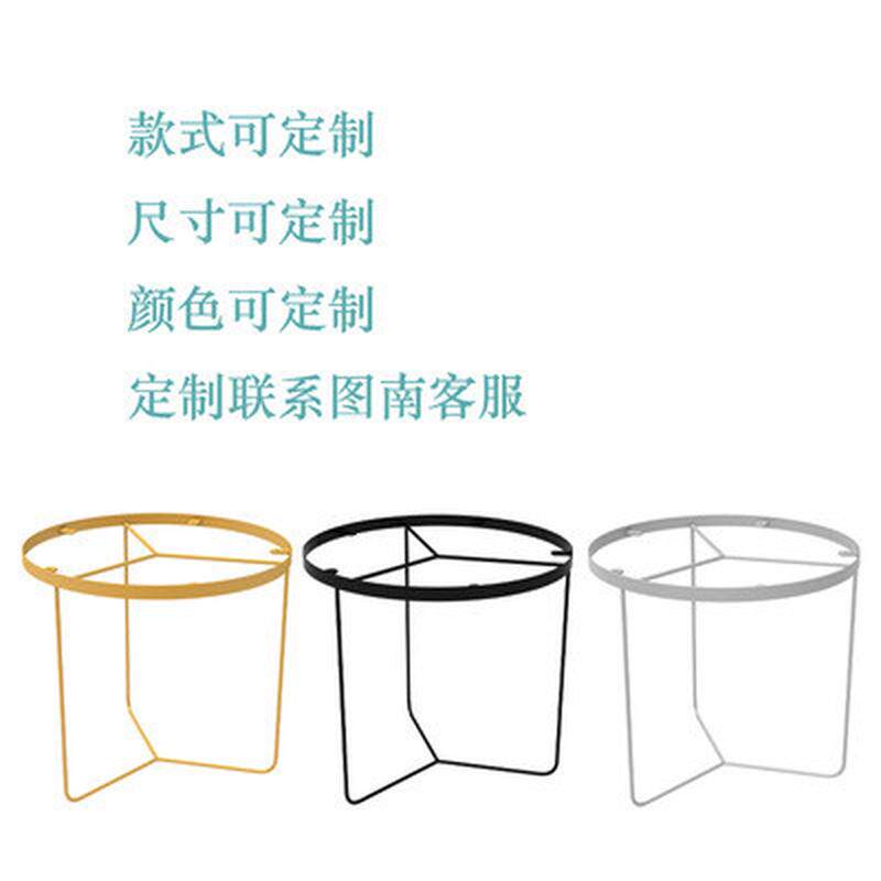 圆形茶几腿实心桌子腿支架茶几架子桌架子金属可铁艺桌脚简约定作