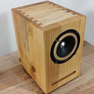 4寸5寸6.5寸实木音响空箱体全频喇叭定制榫卯工艺喷漆赠送配件