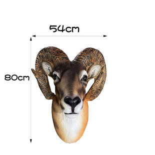 头壁饰羊头壁挂装饰摆件客厅美欧式酒吧创意民宿动物墙饰装饰品