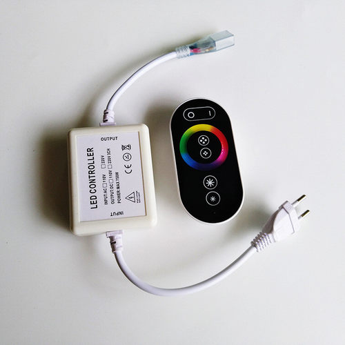 导线rf触摸遥控rgb灯带调光器无高压灯条霓虹灯柔性灯条led控制器