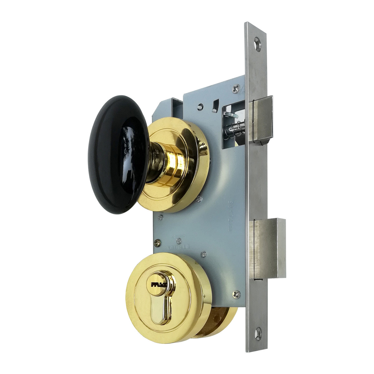 陶瓷室内门分体锁金色中国风房间门分体球形门锁black door knob