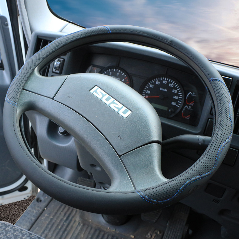 庆铃五十铃elfkv100翼方向盘套ec5emec7em7m100m600isuzu放新款