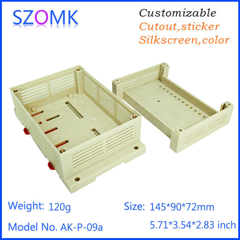 奥plc145x90x72仪表器接线盒壳体科姆电源过线工控盒塑料外壳p09a